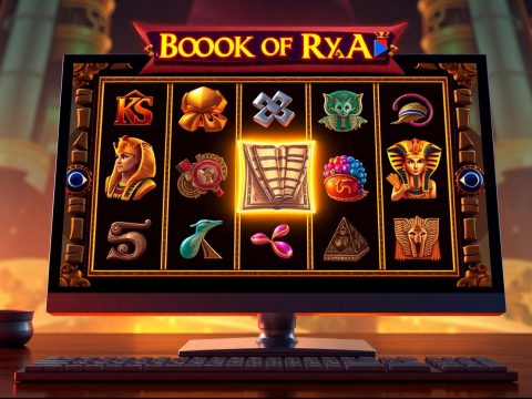 игровой автомат Book of Ra с символами Древнего Египта и археологом