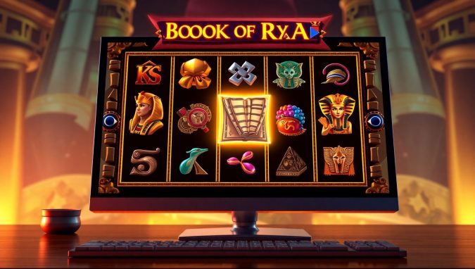 игровой автомат Book of Ra с символами Древнего Египта и археологом